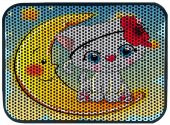Miapet Elekli Desenli Kedi Tuvalet Önü Paspası 60 x 45 cm Grandpa Moon - 1