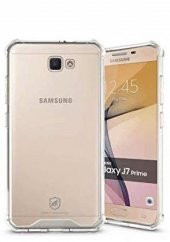 Samsung Galaxy J7 Prime Kılıf Darbelere Dayanıklı Sert Silikon Şeffaf - 8