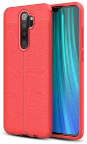 Xiaomi Redmi Note 8 Pro Kılıf Deri Görünüm Sert Karbon Kapak - 2