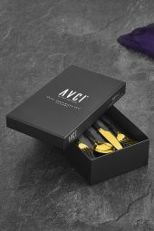 Black Mix Touch Mat 24 Parça Çatal Kaşık Bıçak Takımı 18/10 Paslanmaz Çelik thumbnail 3