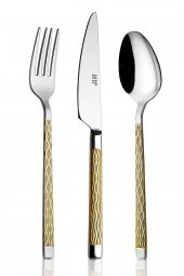 Pera Gold 36 Parça Çatal Kaşık Bıçak Takımı 18/10 Paslanmaz Çelik - 2