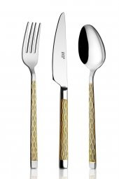 Pera Gold 72 Parça Çatal Kaşık Bıçak Takımı 18/10 Paslanmaz Çelik - 2