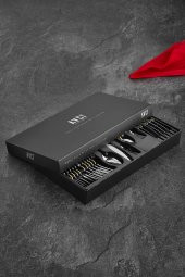 Soft Touch Mat 36 Parça Çatal Kaşık Bıçak Takımı 18/10 Paslanmaz Çelik thumbnail 3