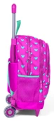 Coral High Işıklı Tekerlekli İlkokul Çantası - Pembe Yeşil Kalpler - Kız Çocuk thumbnail 2