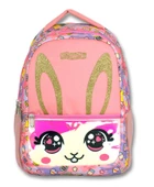 Cennec Üç Bölmeli Simli ve Aynalı İlkokul Çantası - Kız Çocuk - Kedi thumbnail 1