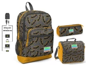 Coral High Yarasa Baskılı Erkek Çocuk İlkokul Çanta Seti - USB Çıkışlı thumbnail 1