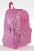Kaukko Sparkle Pembe Time To Shine Baskılı Okul ve Günlük Sırt Çantası thumbnail 2