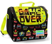 Coral High Game Over Baskılı Okul Çantası ve Beslenme Çantası Seti - Erkek Çocuk - USB Soketli thumbnail 3
