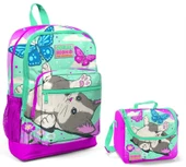 Coral High Pembe Sevimli Kedi ve Kelebek İlkokul Çantası ve Beslenme Seti thumbnail 1