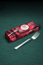 Sarma 12 Adet Tatlı Çatalı 18/10 Paslanmaz Çelik 2 mm - 1