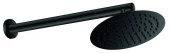 Gpd Ankastre Duş Başlığı Oval Slim Metal 20 Cm Siyah ADS28-S - 1