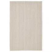 Natürel İnce Halı 120x180 cm %100 Pamuk MeridyenDukkan Kırık Beyaz 2 mm - 1