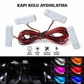 Kapı Kolu Aydınlatma Beyaz Araç İçi LED Kapı İçi LED Lamba Kapı Kolu Led Aydınlatma OTO Aksesuar - 1