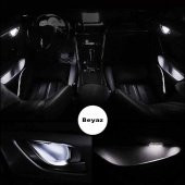 Kapı Kolu Aydınlatma Beyaz Araç İçi LED Kapı İçi LED Lamba Kapı Kolu Led Aydınlatma OTO Aksesuar - 2