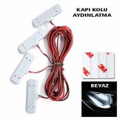 Kapı Kolu Aydınlatma Beyaz Kapı İçi LED Lamba Kapı Kolu Led Aydınlatma OTO Aksesuar Araç İçi LED - 1