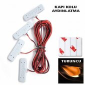 Kapı Kolu Aydınlatma Turuncu Kapı İçi LED Lamba Kapı Kolu Led Aydınlatma OTO Aksesuar Araç İçi LED - 1