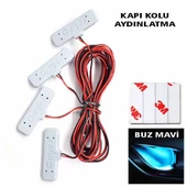 Kapı Kolu Aydınlatma Buz Mavi OTO Aksesuar Araç İçi LED Kapı İçi LED Lamba Kapı Kolu Led Aydınlatma - 3