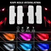 Kapı Kolu Aydınlatma Buz Mavi OTO Aksesuar Araç İçi LED Kapı İçi LED Lamba Kapı Kolu Led Aydınlatma - 1