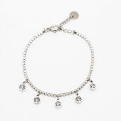 Nipora Beyaz Zirkon Taşlı Hayat Ağacı Tasarım Silver Renk Çelik Kadın Bileklik - 3