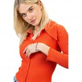 Nipora Beyaz Zirkon Taşlı Hayat Ağacı Tasarım Silver Renk Çelik Kadın Bileklik - 4