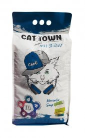 Cat Town Topaklaşan Kedi Kumu Marsilya Sabunlu İnce Taneli 10 Lt - 1