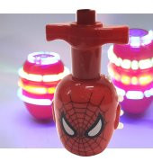 Spiderman Örümcek Adam Figür Işıklı Müzikli Topaç Kurmalı Fırdöndü Eğlenceli Süper Işık Müzik Show - 1
