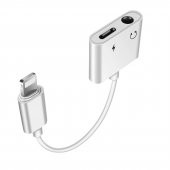 Winex 2in1 Lightning to 3.5mm+Lightning Şarj Adaptör Dönüştürücü - 1