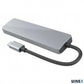 Winex 6in1 Type-C to 4K HDMI+Sd Kart+3xUsbA 3.0 Hub Port Adaptör - 4