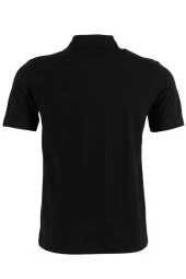Erkek Siyah Tişört Polo Yaka Normal Kesim % 100 Pamuk Pike Kumaş rar00878 - 6