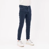 Erkek Slim Fit Düz Renk Likralı Jean Kot Pantolon - 3