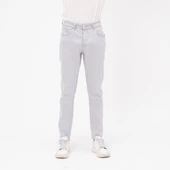 Erkek Slim Fit Düz Renk Likralı Jean Kot Pantolon - 6