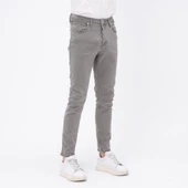 Erkek Slim Fit Düz Renk Likralı Jean Kot Pantolon - 12