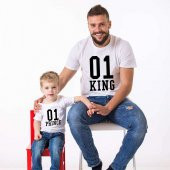 Tshirthane King Prince Baba Oğul Kombini Tshirt Giyim - 1