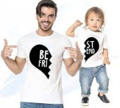 Best Friends Baba Oğul Kombini Tshirt Giyim - 1