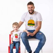 Best Friends Baba Oğul Kombini Tshirt Giyim - 1