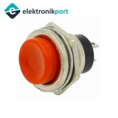 16mm Kırmızı Push Buton Metal DS-212 IC-180 - 1