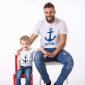 Tshirthane Captain First Mate Baba Oğul Kombini Tshirt Giyim - 1