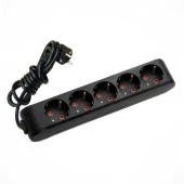 Viko Topraklı Beşli Priz 2mt Siyah - 1