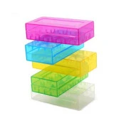 Plastik Pil Taşıma Kutusu Mavi 18650 thumbnail 1