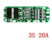 3S 20A 12,6V BMS Koruma Kartı Lityum Batarya 18650 Li-ion Lipo Protection Module - 1