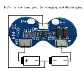 2S 4A 7.4V BMS Pil Koruma  Kartı 18650 lityum Li-ion Batarya - HXYP-2S-A18 thumbnail 3