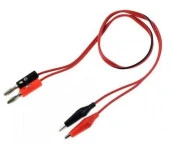 Krokodil Kablo Seti Siyah-Kırmızı Banana Jak Fiş thumbnail 1