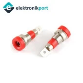 Banana Dişi Jak 4mm Kırmızı - Female Jack Yüksek Kalite thumbnail 1