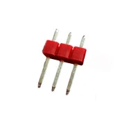 1x3 Header Erkek 10 Adet Kırmızı 2,54mm 180 Derece Red - 1