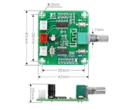 XH-A158 PAM8403 Bluetooth 5.0 ses amplifikatörü devre kartı  modülü thumbnail 5