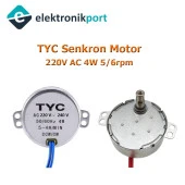 Senkron Motor TYC AC 220-240V 50-60Hz  5/6 RPM thumbnail 1