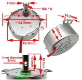 Senkron Motor TYC AC 220-240V 50-60Hz  5/6 RPM thumbnail 3