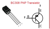 BC308 Transistör BJT PNP TO-92 thumbnail 2