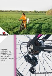 Kldoro Xk300 3.1 Alüminyum Kadro 24 Jant Bisiklet 21 Vites V Fren Bayan Bisikleti - 4