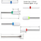 7 PARÇA PROFESYONEL SERAMİK PEDİKÜR MANİKÜR UÇLARI - 7